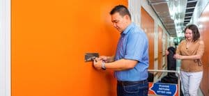 Storage unit with easy 24/7 secure access