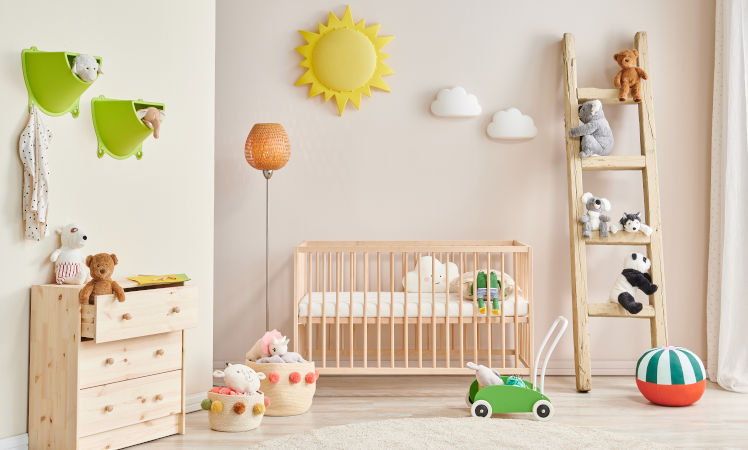 Baby room with toys