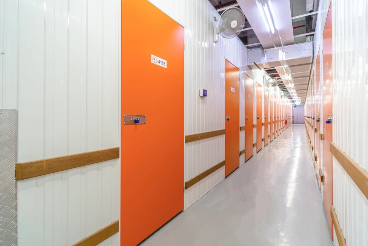 Storage units in StorHub facility